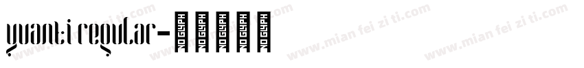 yuanti regular字体转换